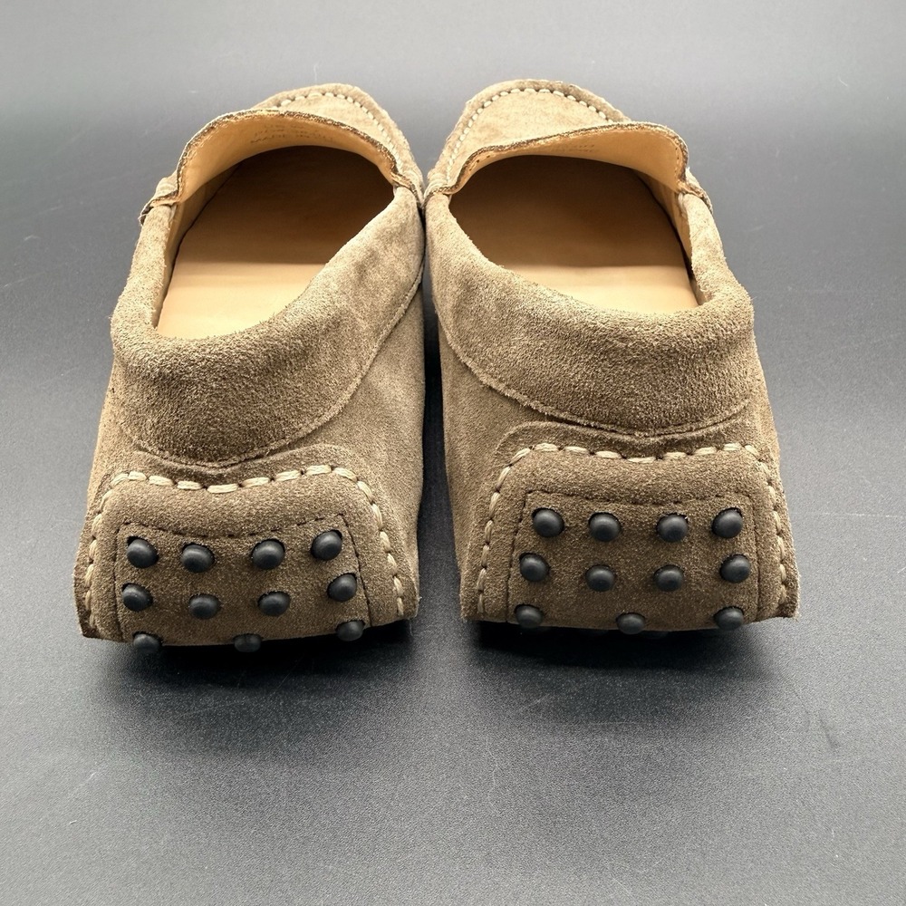 Quince Womens 7 Suede Driving Loafers Taupe Brown Moccasin Slip On Shoes - Picture 5 of 11